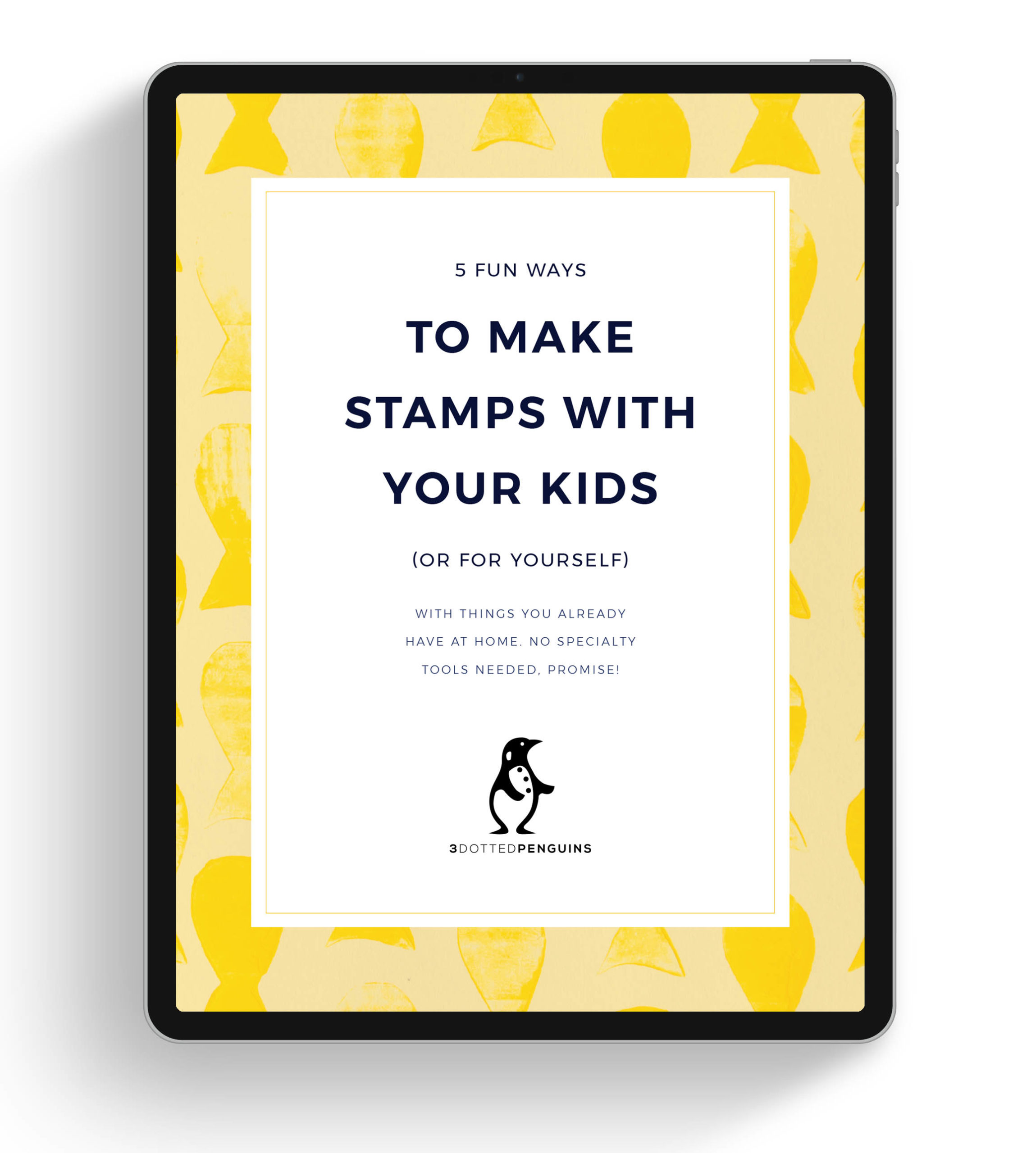 free mini guide on how to make stamps from what you have at home