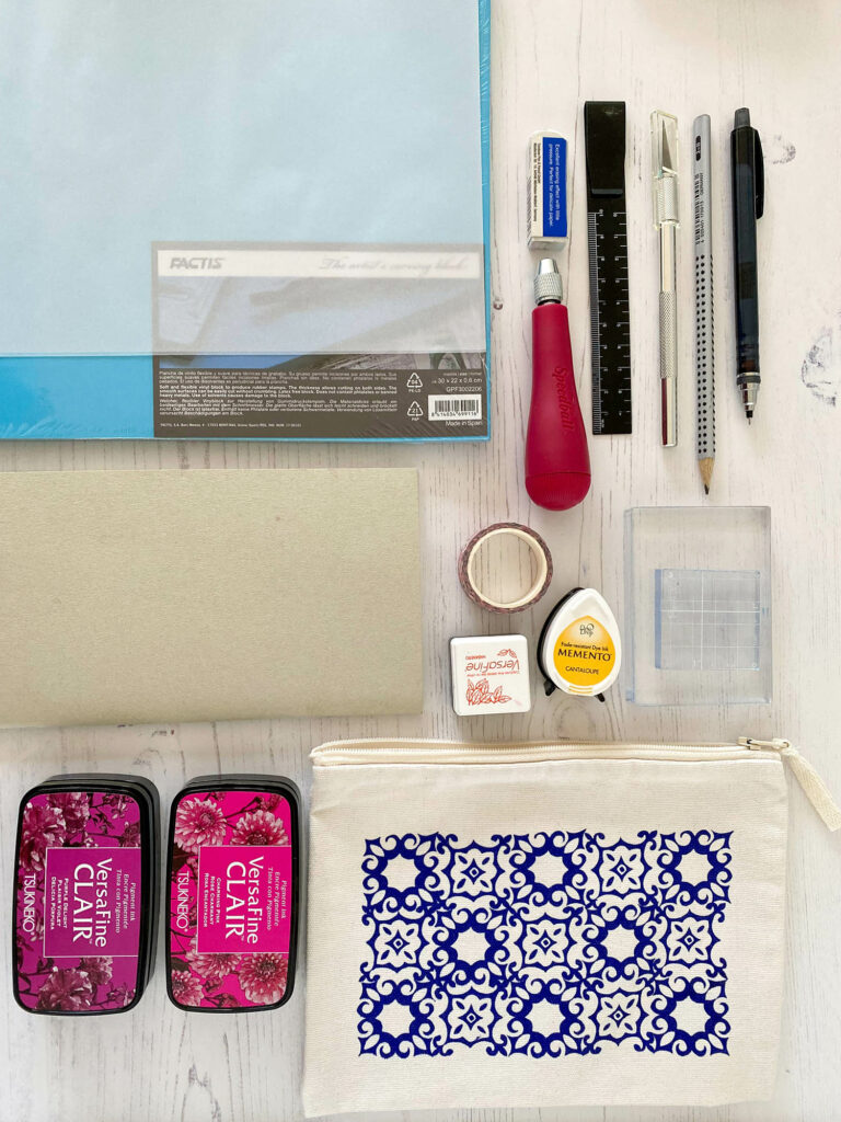 DIY block printing travel kit