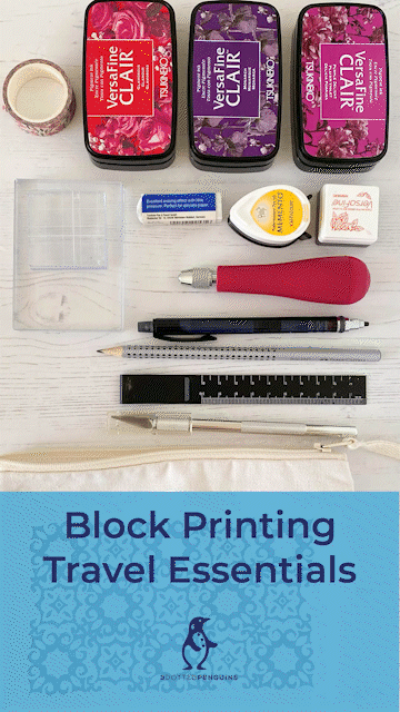block printing travel essentials