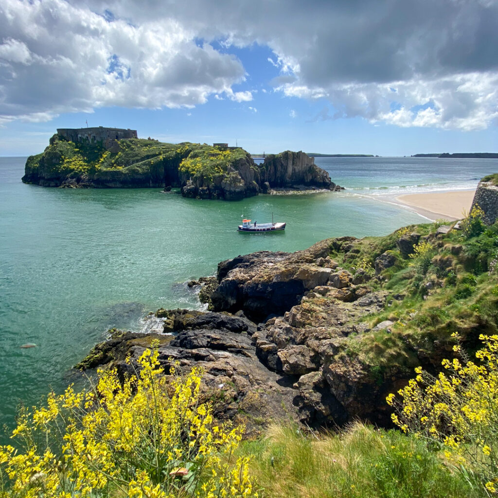 square Landscape photo of the welsh coast