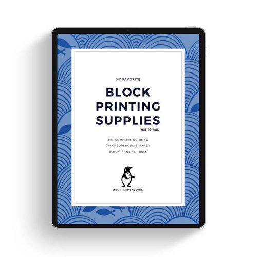 3dottedpenguins resource guide on block printing